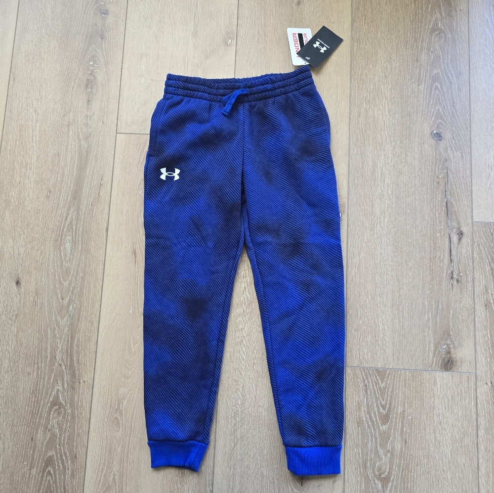 Under Armour Boys' Rival Fleece Print Joggers size youth small